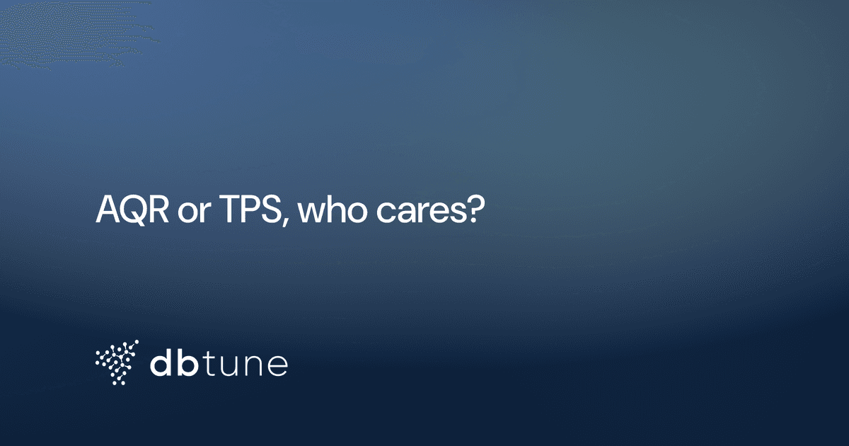 AQR or TPS, who cares?