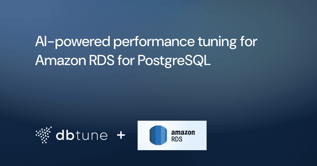 Now available: AI-powered performance tuning for your Amazon RDS for PostgreSQL