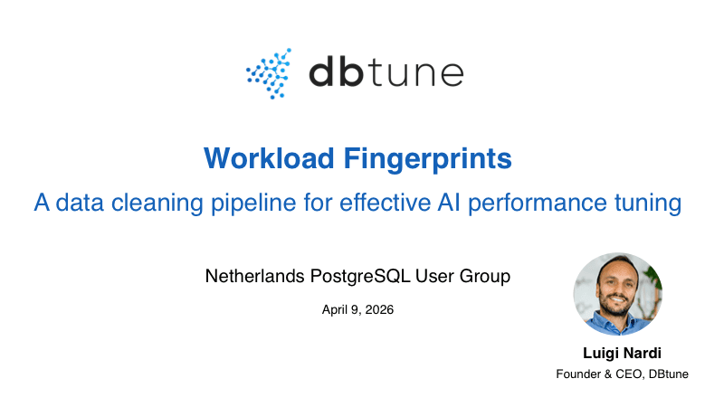 Workload Fingerprints: A data cleaning pipeline for effective AI performance tuning